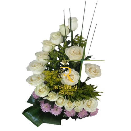 Arrimo Fúnebre de 16 Rosas