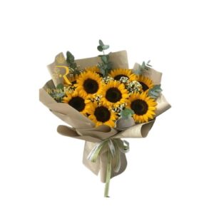 Diez Sonrisas Doradas 10 girasoles