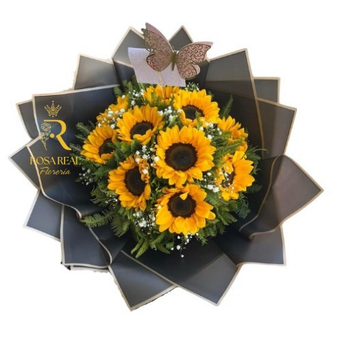 Diez Rayos de Sol de 10 girasoles