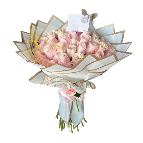 Ramo de 30 Rosas Rosadas Ternura y Elegancia