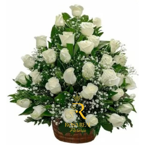 Canasta de 36 Rosas Naturales