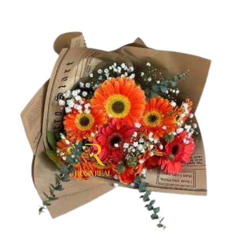 Arreglo Colorido y Aromático 10 gerberas