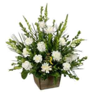 Arrimo de Claveles Blancos