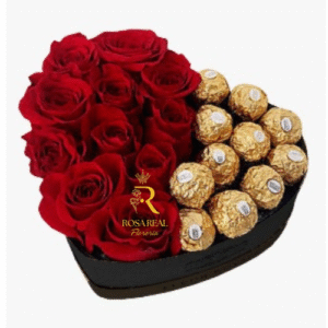 Box de 12 Rosas y 10 Chocolates