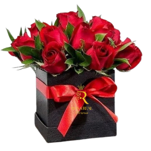 Box Clásico de Amor 12 rosas
