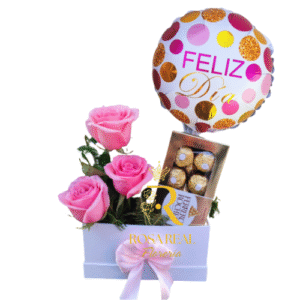 Box de 3 Rosas con Chocolate