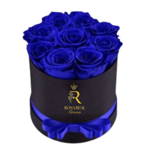 Arreglo Exclusivo y Misterioso 8 rosas azules