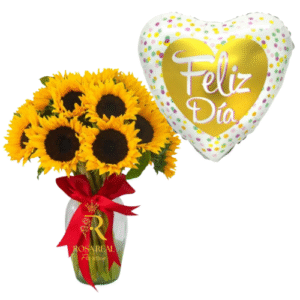 Florero Luminoso para Sorprender 10 Girasoles